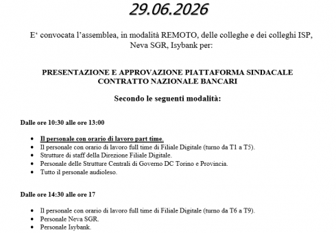 ASSEMBLEA - 29.06.2026